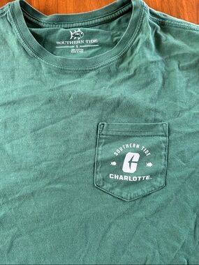 Southern Tide Men’s Teal Chest Pocket Tee Size Small